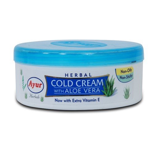 AYUR Herbal Cold Cream with Aloe Veraand Vitamin E   Non-Oilyand Non-Sticky